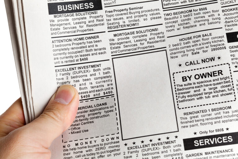 How to place a Classified Ad in the Newspaper or online