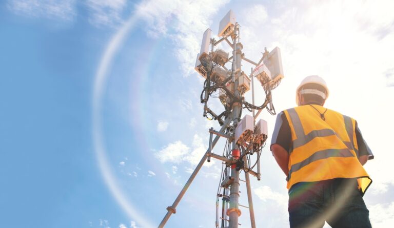 working looking at a large antenna to complete work after he has completed Notice of New Antenna Structure Registration