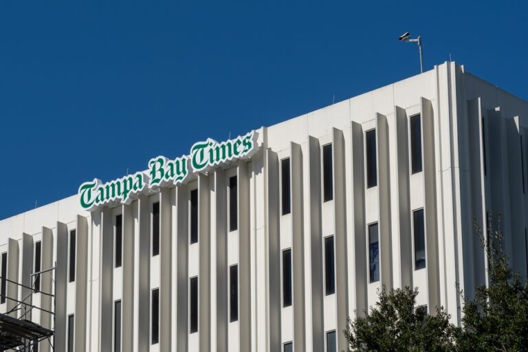 Tampa Bay Times office building in Tampa, FL, USA. place advertising in Tampa or across Florida